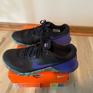 Nike Metcon 2 Black and Purple training / gym / CrossFit Shoes